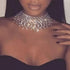 DRESBE Rhinestone Necklace Crystal Choker Necklaces Prom Necklace Chain Party Neck Jewelry for Women...