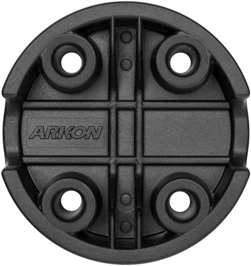 ARKON Mounts SPAMPSCBL Round Mounting Spacer Plate for Cord and Cable Management - 4-Hole AMPS Compatible...