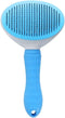 Dog Brush Cat Brush Grooming Comb,Self Cleaning Cat Dog Slicker Brushes with Smooth handle,Pet Grooming Tool with Cleaning Button for Cat Dog Shed...