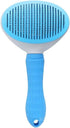 Dog Brush Cat Brush Grooming Comb,Self Cleaning Cat Dog Slicker Brushes with Smooth handle,Pet Grooming Tool with Cleaning Button for Cat Dog Shed...