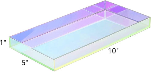 Acrylic Tray Bathroom Tray for Countertop - Handmade Perfume Jewelry Makeup Vanity Tray for Counter & Toilet Tank Top, Sink Vanity Trays for Soap ...