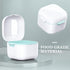 Denture Soak Container, Portable Denture Bath Box Cup, No-Leak Denture case,Retainer Cleaning Box Complete Clean Care for Dentures, Clear Braces, ...