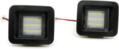 Xinctai 2PCS LED License Plate Light Lamp for 2015 2016 2017 2018 2019 2020 2021 Ford F150, 2017- up Ford Raptor Trucks, Clear Lens, Super White 6...