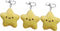 3 Pcs Yellow Plush Star Car Keychain Backpack Accessories Doll Pendant Heart Healing in Addition to Serving as a Keychain, for Backpack, Plush Wom...