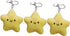 3 Pcs Yellow Plush Star Car Keychain Backpack Accessories Doll Pendant Heart Healing in Addition to Serving as a Keychain, for Backpack, Plush Wom...