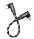 AGOZ Lightning to USB C Cable, 90° Right Angle, MFI Certified, Fast Charging, Braided, 6 inch, Compatible with iPhone, iPad, iPod, AirPods, CarPla...
