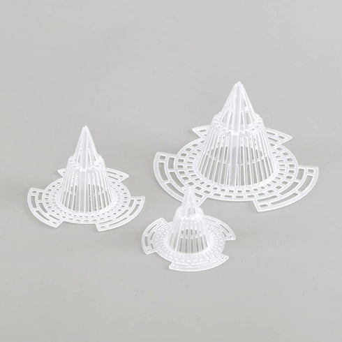 15 Pack Flower Pot Hole Mesh Pad Plastic Cone Bottom Grid Gasket Drain Mat Cover Drainage Screen for Plants Bonsai Gardening Breathable Hydrophobi...