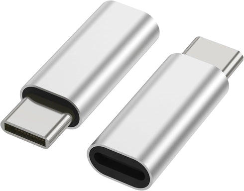 BabyElf USB-C to Lightning Adapter, 2 Pack Only Charging USB C Male to Lightning Female Adapter Compatible with iPhone 15 Series Galaxy S23 Note 2...