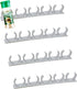 4 Pack 20-Clips Spice Gripper Clip Wall Mounted Kitchen Spice Jar Rack,Organizer Rack,Seasoning Jar Storage Holder,Bottles Clip,Cupboard Spice Rac...