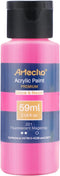 Artecho Glow in the Dark Paint, Neon Magenta 59ml,2oz Bottle, Fluorescent Acrylic Paint for Decoration, Art Painting, Outdoor and Indoor Art Craft...