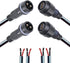 2Pin Waterproof Connector,2 Wire Male Female Plug LED Connector,with 12AWG IP68 25CM Extension Cable, for Car, Boat,Truck,Indoor/Outdoor LED Strip...