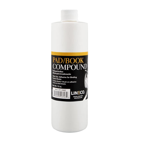 Lineco, Archival Glaze Padding Compound Adhesive for Book Binding Repair Paper, 12 oz. Adhesive Glue, White...