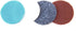 Playfully Ever After Charcoal Gray, Cocoa Brown, Turquoise Blue & White Craft Felt Circles (Mixed Size Pack - 56pc)...