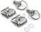 HTTMT MT278-CD 15mm Chrome Quick Release Fasteners Fairing Bolts Studs Quarter Turn + Clips...