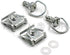 HTTMT MT278-CD 15mm Chrome Quick Release Fasteners Fairing Bolts Studs Quarter Turn + Clips...