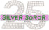 Pearl Number 25 Silver Soror Pin Pink And Green Sorority Greek Letters Lady Brooch Gifts Sisterhood Jewelry...