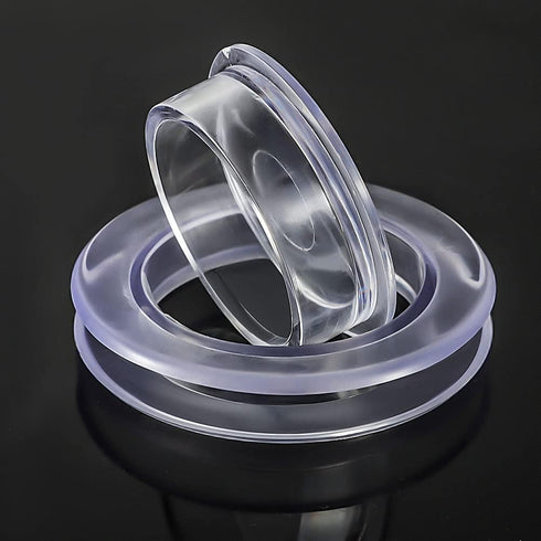 2 Inch 2 Set Silicone Patio Table Umbrella Hole Ring for Standard Table Hole, Umbrella Hole Ring Plug and Cap Set, Outdoor Patio Umbrella Plug for...