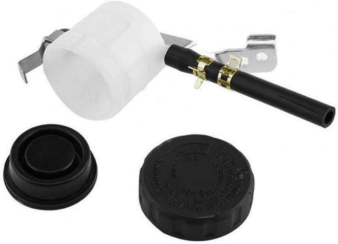 Motorcycle Front Brake Master Cylinder Brake Pump Tank Oil Cup Fluid Bottle Reservoir w/Bracket Aftermarket Part Compatible with for Suzuki GSXR 6...