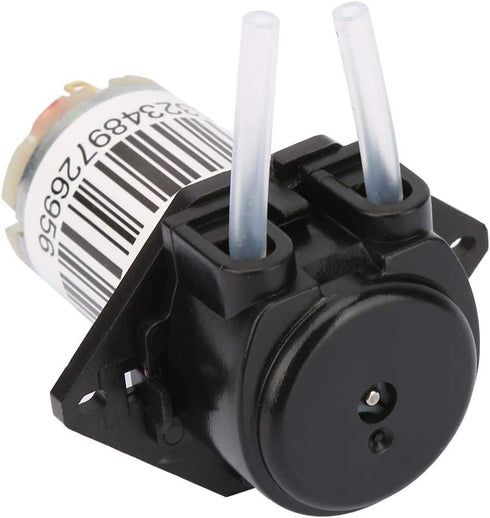Walfront 6V Miniature Silent Peristaltic Pump Titration Dc Self-Priming Dosing Pump 0.1-100 ml/min(Flat black), Various Pumps And Accessories...