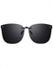 Black Polarized Clip On Sunglasses Over Prescription Glasses for Men Women, Fit Over Eyeglasses Trendy Shades...