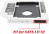 2nd 2.5'' SATA HDD SSD Hard Drive Disk DVD CD ROM Optical SuperDrive Caddy Tray Adapter for Apple Unibody MacBook/MacBook Pro 13 15 17 Early mid L...