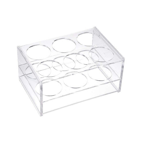 uxcell Tube Rack Polypropylene 6-Well Clear for 100ml...