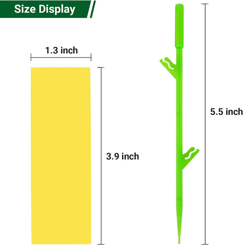 60PCS Yellow Sticky Traps for Gnats Fungus Gnat Traps for House Indoor Fruit Fly Traps for Indoor/Outdoor Catcher for Whiteflies Mosquitoes Thrips...