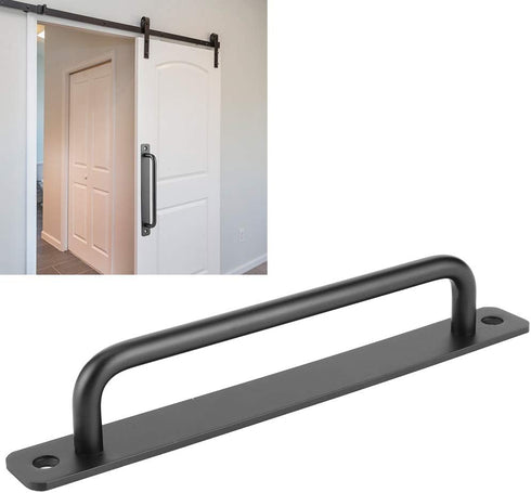ViaGasaFamido Elegant Sliding Barn Door Handle, Black Flush Patio Door Handle, Aluminum Alloy Smooth Pull for Wardrobes Cabinets Garages Sheds...