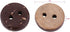 Coconut Shell 2 Holes Sewing Buttons, 400Pcs Brown Coconut Craft Buttons for DIY Scrapbooking Decor Clothing Accessories...