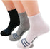 LOTUS Women Quarter Crew Cotton Heel Athletic Running Cushion Breathable Moisture Control Mesh Ventilating Comfort Fit Everyday Socks (3 Pairs)...