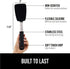 Gorilla Grip Nonstick Heat Resistant BPA-Free Silicone Spatula, Non Scratch Flexible Head for Pans, Slip Resistant Soft Rubber Handle, Stainless S...