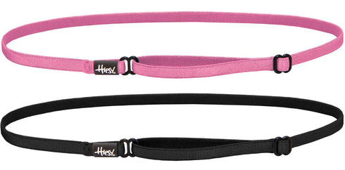 Hipsy Women's Elastic & Adjustable Running Headband Multi Pack (Black & Pink Elastic 2pk)...