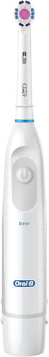 Oral-B Pro 100 3D White, Battery Powered Electric Toothbrush, White...