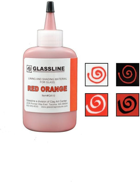 Glassline Paint Pen - Red Orange - 2oz...