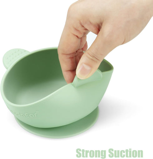 PandaEar 3 Pack Suction Bowls for Baby Toddlers 6-12 months, Silicone Baby Bowls with Suction for Food Feeding, BPA Free Toddler Bowls, Microwave ...