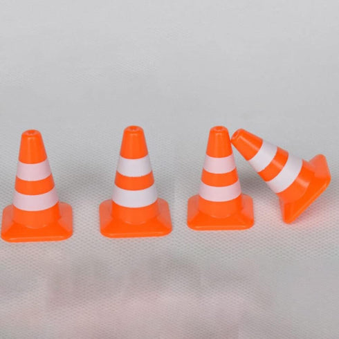 STOBOK Traffic Cone, 7pcs Traffic Signs Toys Miniature Traffic Road Cone Construction Toys Mini Cones Kids DIY Traffic Roadblock Toy for Kids Educ...