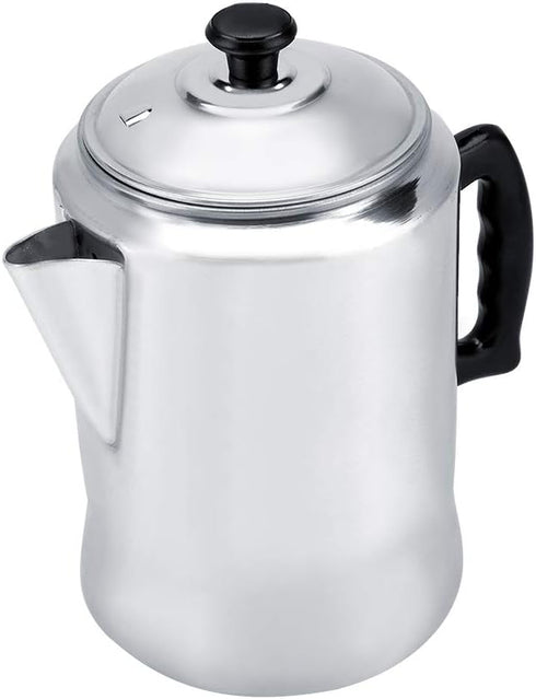 Serlium Aluminum Alloy Coffee Percolator Coffee Maker Pot Percolator Tea Kettle Stove Top Coffee Percolator with Lid for Home Outdoor...