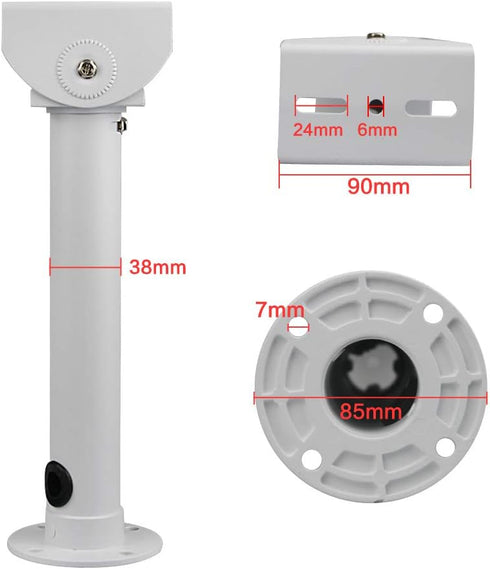 CCTV Security Camera Mount Bracket, Adjustable Universal Camera Wall Mounting Bracket for CCTV Security Camera/I Mount/Dome Camera/IP Camera/11.8i...