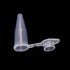 0.2ml Microcentrifuge Tubes with Snap Cap, Polypropylene Graduated, 1000 Pcs Sterilized Clear Plastic Small Vials with Caps for Sample Storage wit...