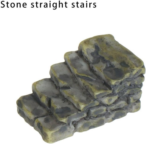 4pcs Miniature Stone Stairs,2 Styles Resin Steps Landscape Decoration,Garden Sculptures Statues...