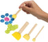 WAFJAMF 40-Pieces Assorted Size Round Sponges Brush Set, Paint Tools for Kids...