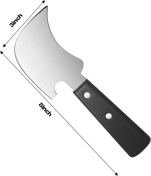 Hanaive 2 Pcs One Handed Gadgets Rocker Knife for Disabled, Disabled Products for Adults, Curved Steak Knife, Easy Hold Utensil for Chopping Limit...