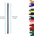 30Pcs 23.3 Inch Invisible Zippers Lace Tape for Pillows Clothing and Tailor Sewer Sewing Craft Crafter's Special Mix Color...
