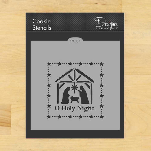 O Holy Night Nativity Scene Cookie and Craft Stencil by Designer Stencils...