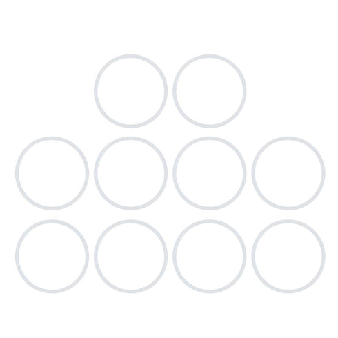 X AUTOHAUX Silicone O-Rings, 38mm OD 33.2mm ID 2.4mm Width VMQ Seal Gasket for Compressor Valves Pipe Repair, White, Pack of 10...