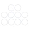 X AUTOHAUX Silicone O-Rings, 38mm OD 33.2mm ID 2.4mm Width VMQ Seal Gasket for Compressor Valves Pipe Repair, White, Pack of 10...