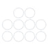 X AUTOHAUX Silicone O-Rings, 38mm OD 33.2mm ID 2.4mm Width VMQ Seal Gasket for Compressor Valves Pipe Repair, White, Pack of 10...