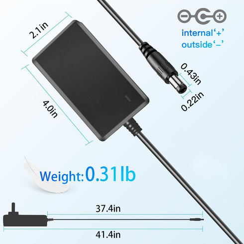 12V 3.5A Power Adapter AC 100V-240V Converter DC 12Volt 3.5Amp Wall Power Supply 12V 1000mA 1500mA 2000mA 3000mA 3500mA, for router speaker humidi...
