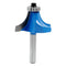 1" Radius Roundover Router Bit with 1/4" Shank, Roundover Edging Router Bit Corner Rounding Edge Forming Bit for Woodworking Edge Processing, Blue...