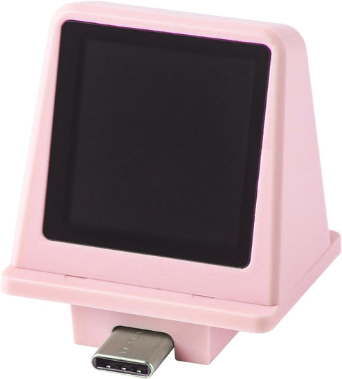 EPOMAKER Smart Mini Display RT100 Mechanical Keyboards only (Pink)...
